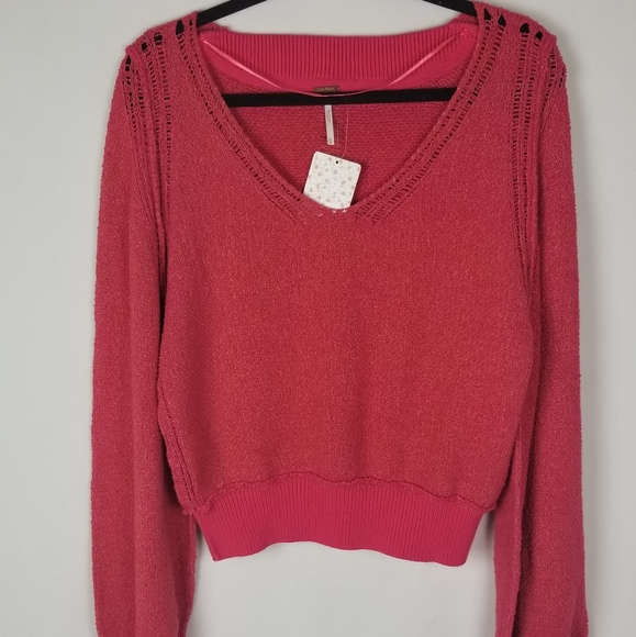 Free People Riptide V-neck Long Sleeves Sweater - Picture 2 of 13